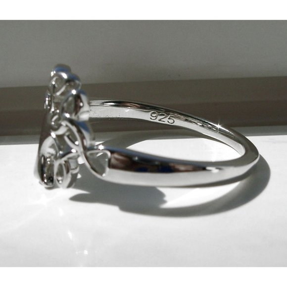 925 STERLING SILVER Celtic Endless Knot Tree Of Life Ring - Picture 10 of 14